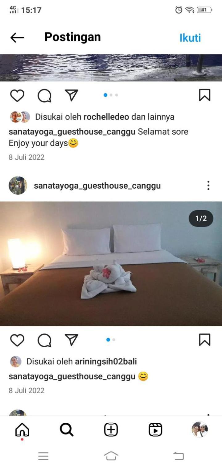 Sanata Yoga Guesthouse Canggu Екстериор снимка